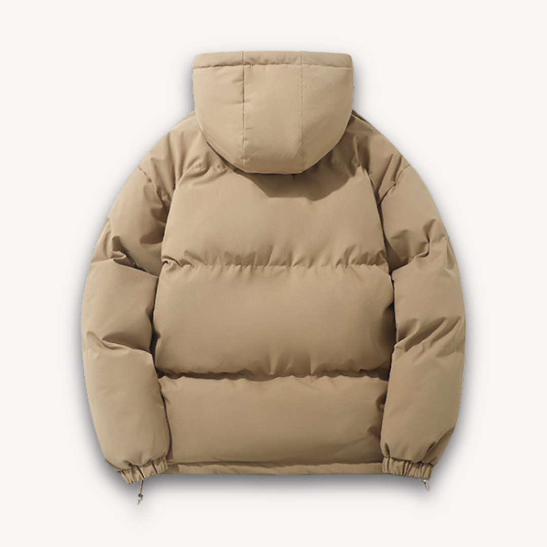 Loravelle | Pufferjacke mit Kapuze für Herren – Warme Winteroberbekleidung für Erwachsene – Leichtes Polyester 8