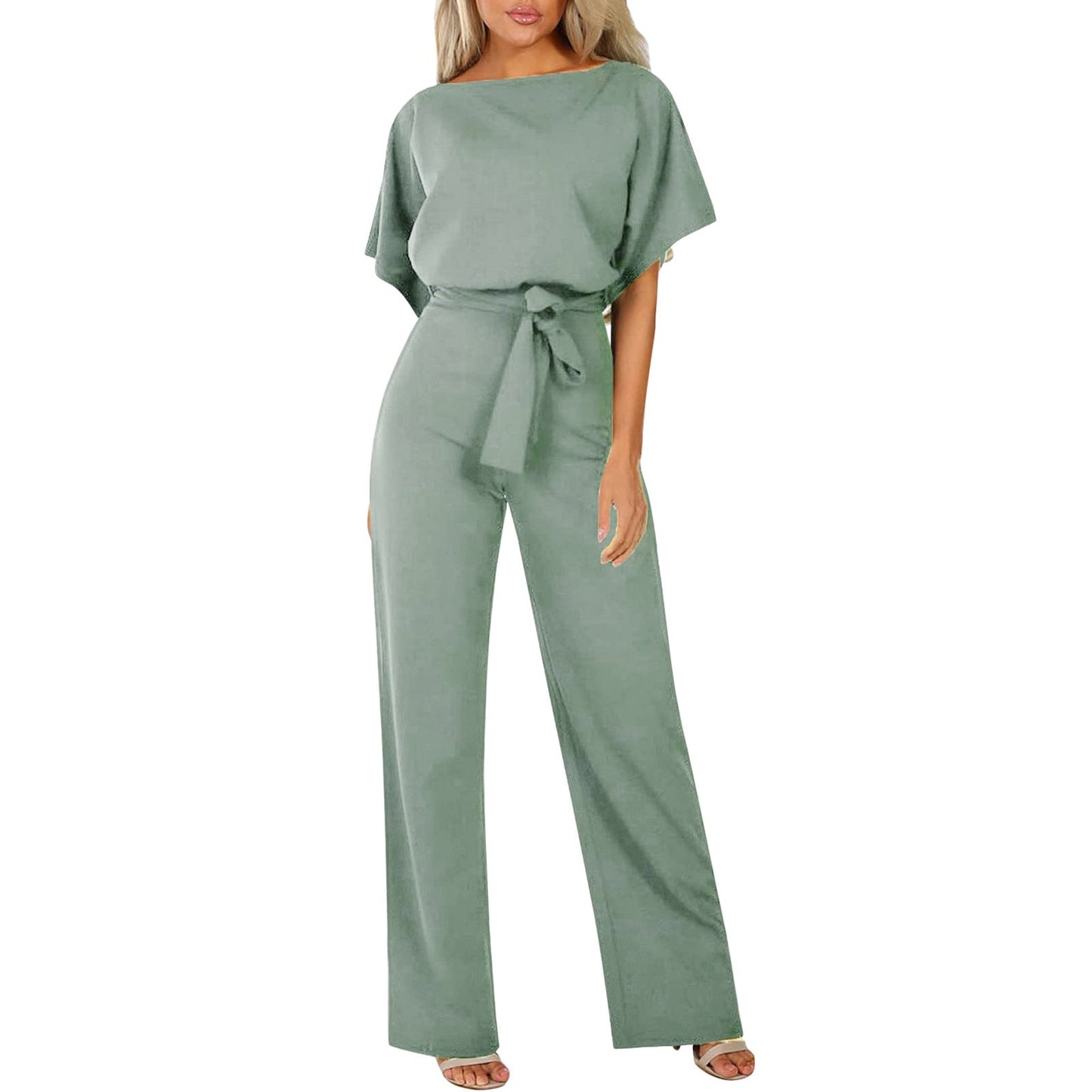 Stilvoller Jumpsuit mit Taillengürtel Figurbetont Damen
