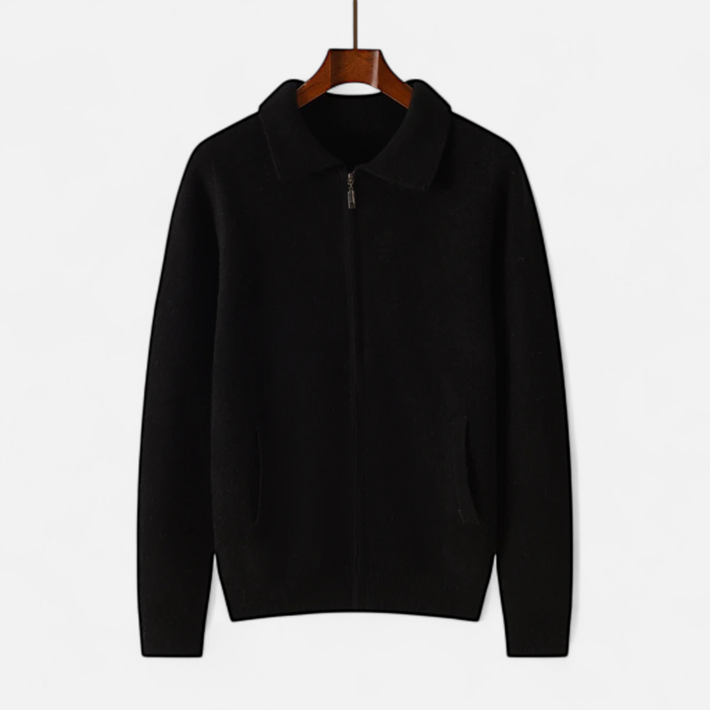 Maison Dresson | Herren-Business-Pullover aus Wolle und Kaschmir mit Reißverschluss 8