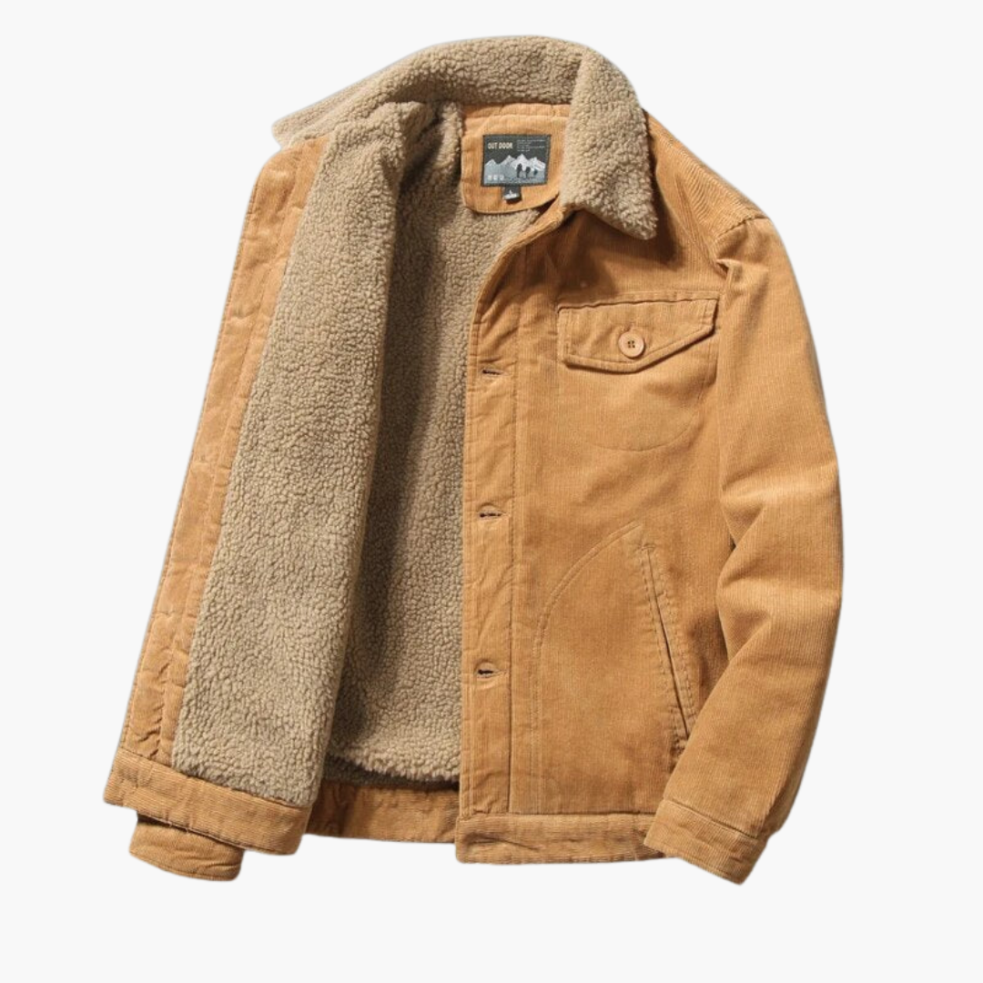 Männer Winterjacke mit Vintage Knöpfen 3