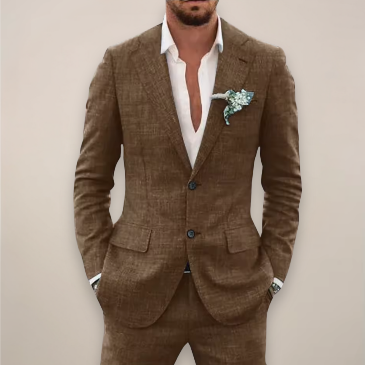 Herren Anzug Slim Fit Frühjahr Grau Schwarz