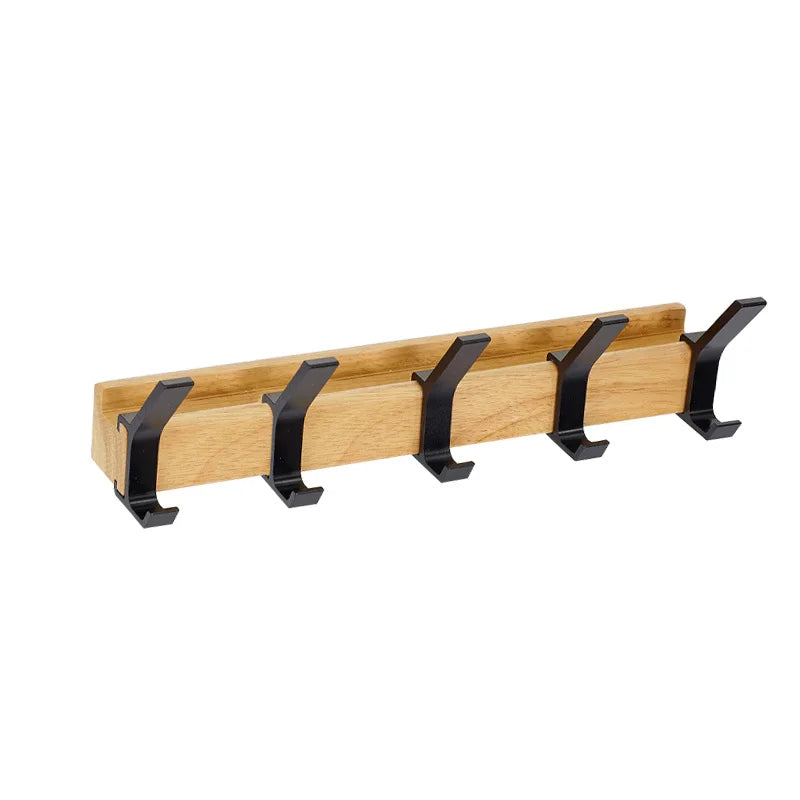Wandgarderobe Modern Platzsparend Doppelhaken Holz