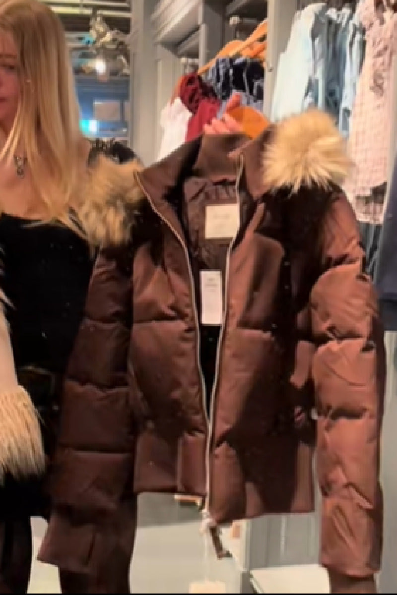 Damen Winterjacke Warm Kapuzenjacke Stilvoll Modern