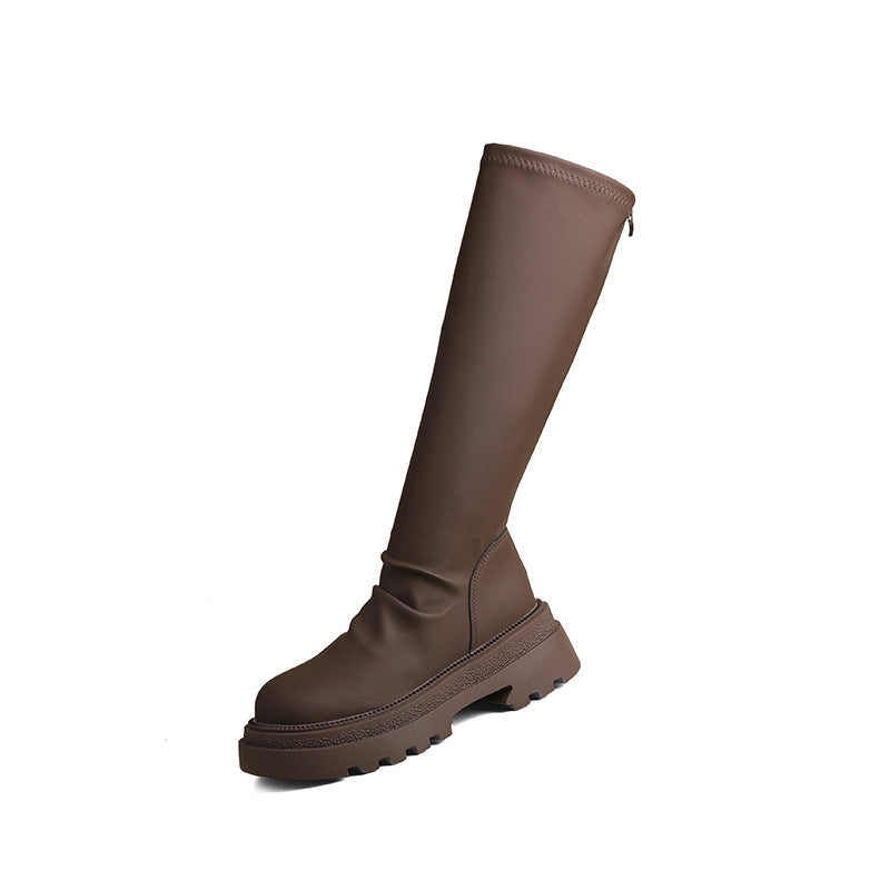 Damen Gummistiefel Rutschfest Elastisch Hoch