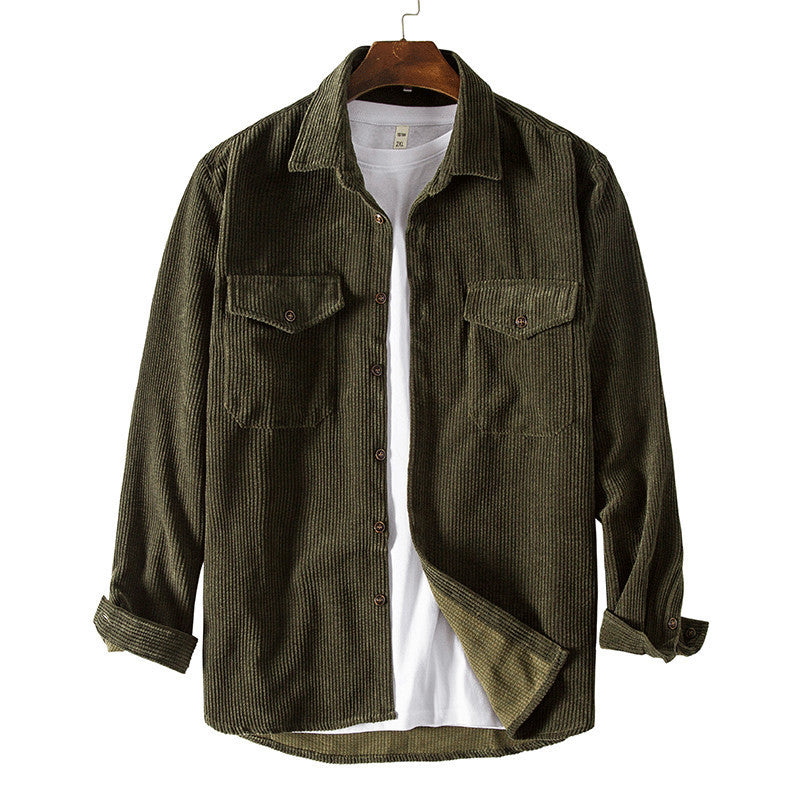 Herren Overshirt Karomuster aus Baumwolle mit Brusttasche