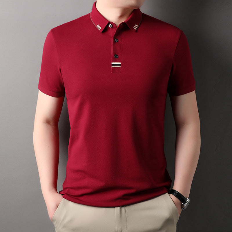 Herren Poloshirt Elegantes Piqué-Shirt Mit Kontrastdetails