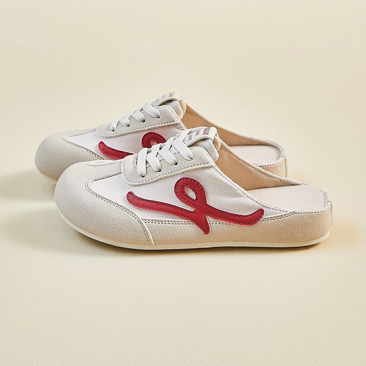 Damen Slipper Bequem Elastisch Schnürsenkel Warm