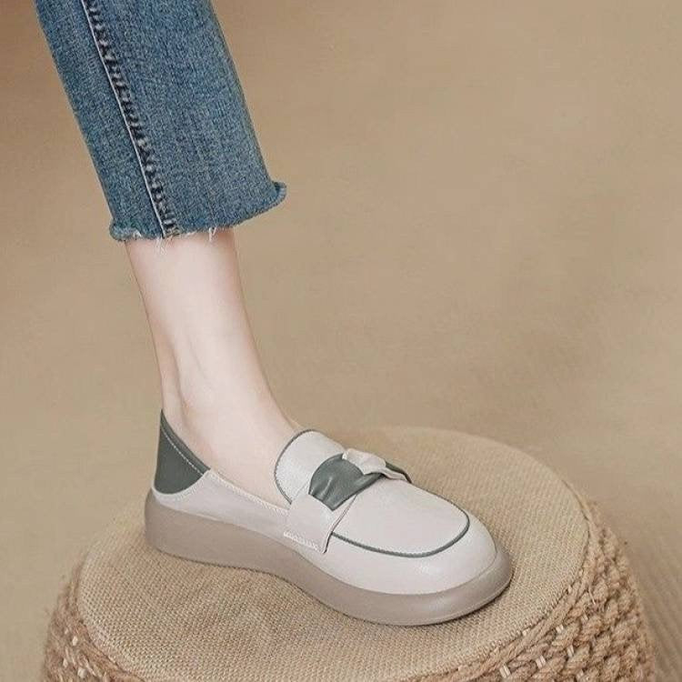 Damen Sneaker Mokassin Comfort Schleifen Bequemheit