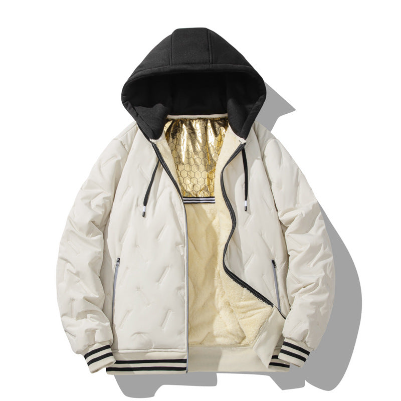 Herren Urbanjacke Warm Gefüttert Hochkragen Winter