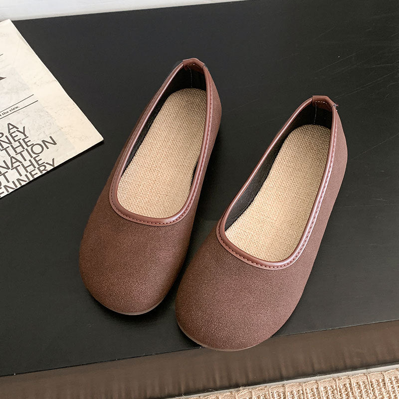 Damen Ballerinas Bequem Elegant Rutschfest