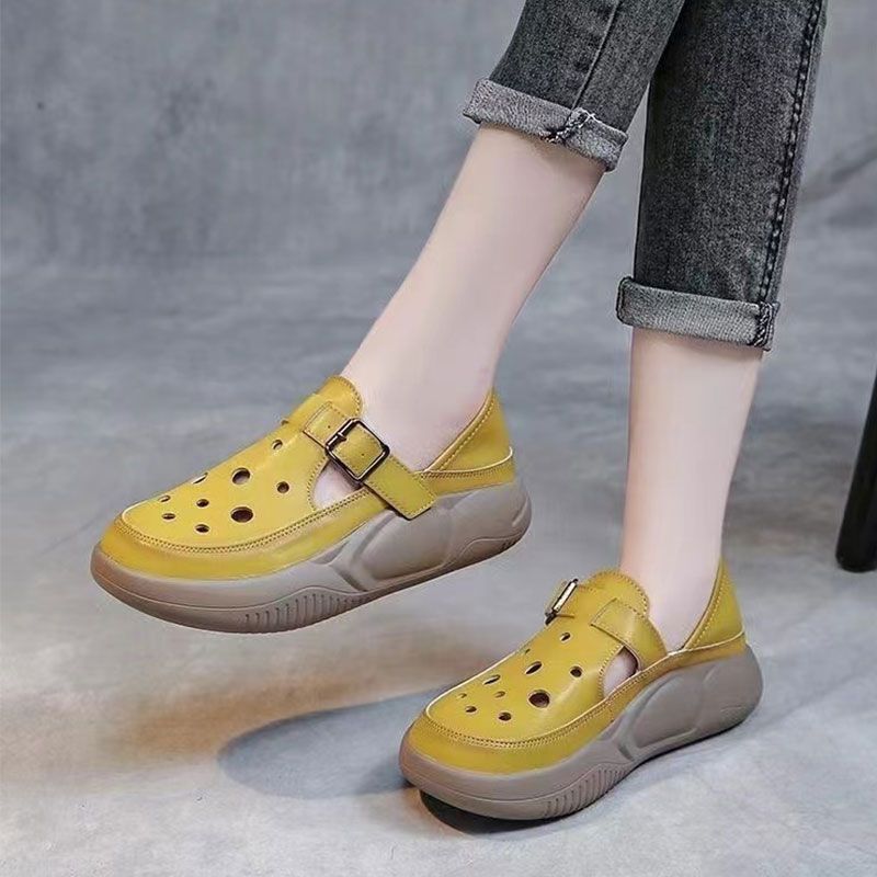 Damen Clogs Modisch Schnalle Praktisch Komfortabel