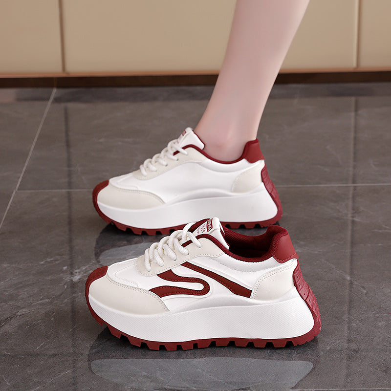 Damen Sneaker Chunky bequem rutschfest mit Dämpfung