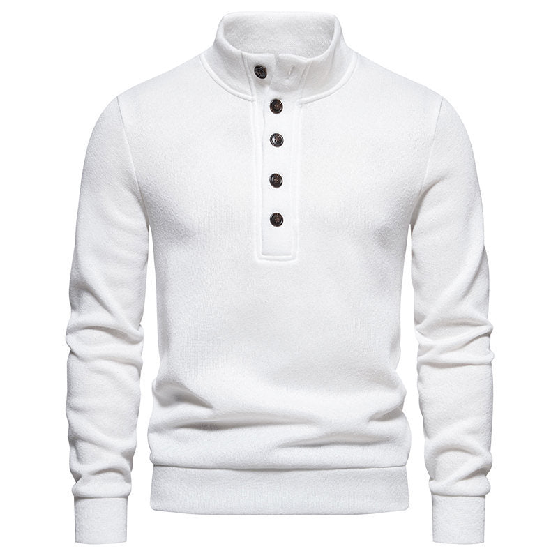 Herren Pullover Stehkragen Weich Gemütlich Winter