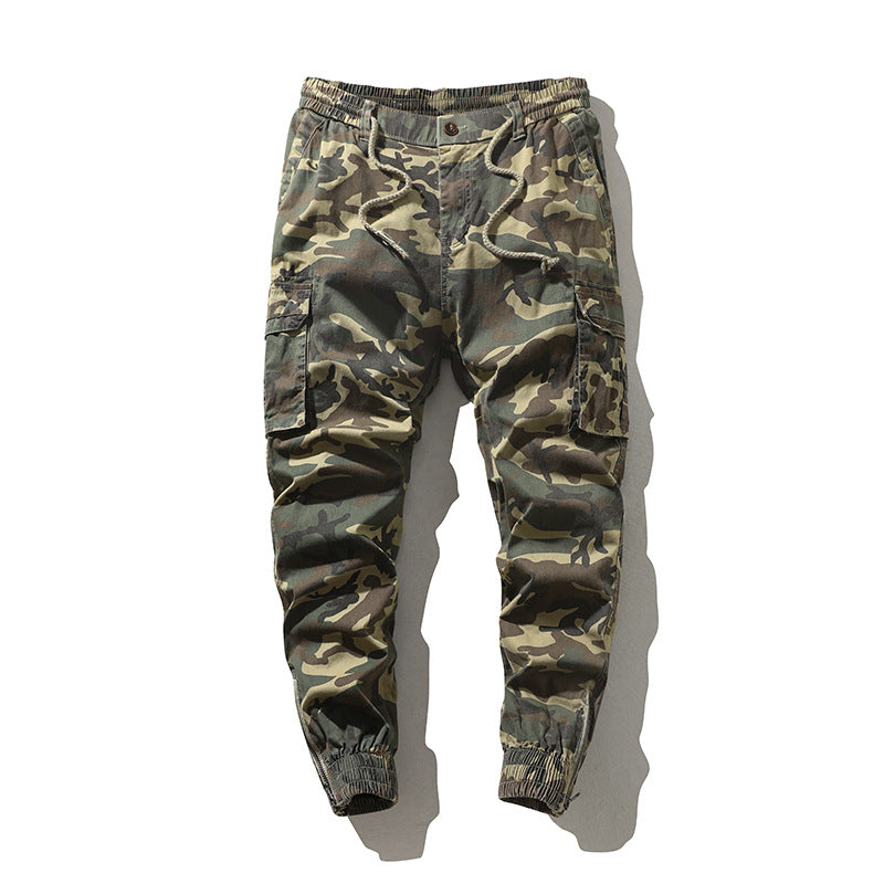 Herren Cargohose Camouflage Elastisch Praktisch