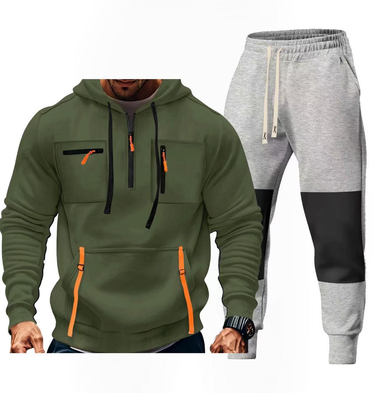 Herren Sportbekleidungsset Funktionstaschen Sportlich Modern