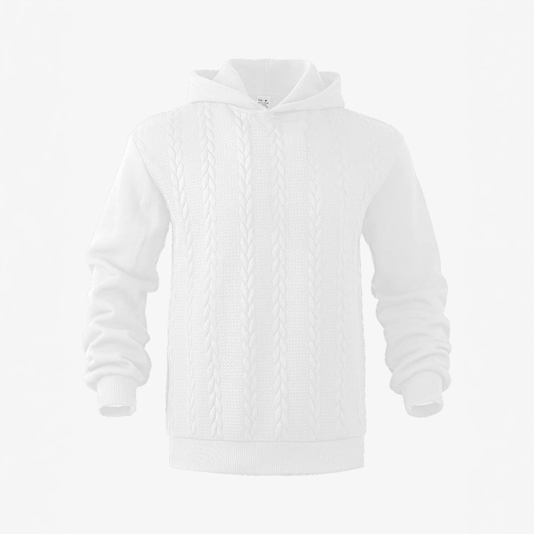 Herren Kapuzensweater Strukturstrick Modern Urban