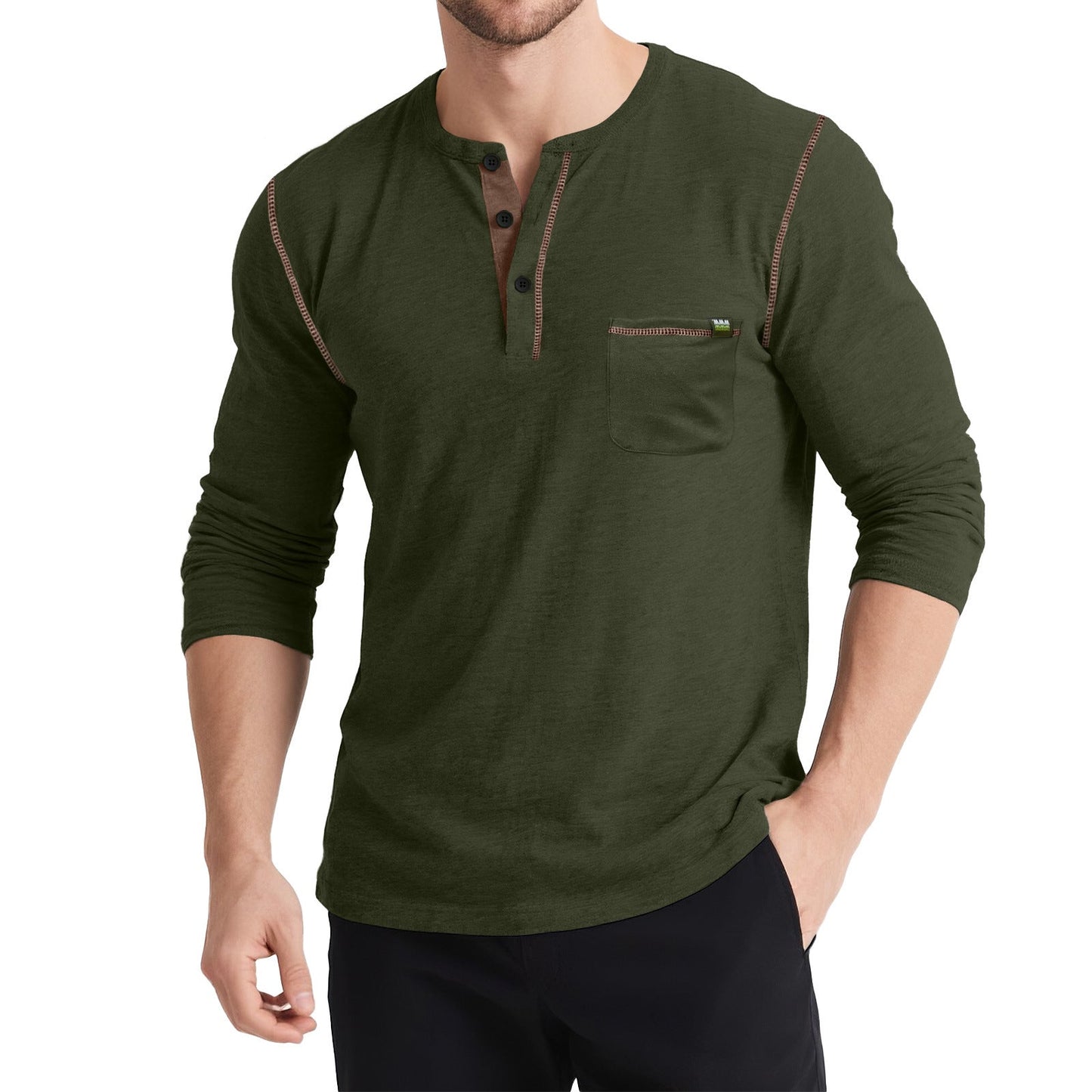 Herren Freizeitshirt Langarm Modern Berlin Style
