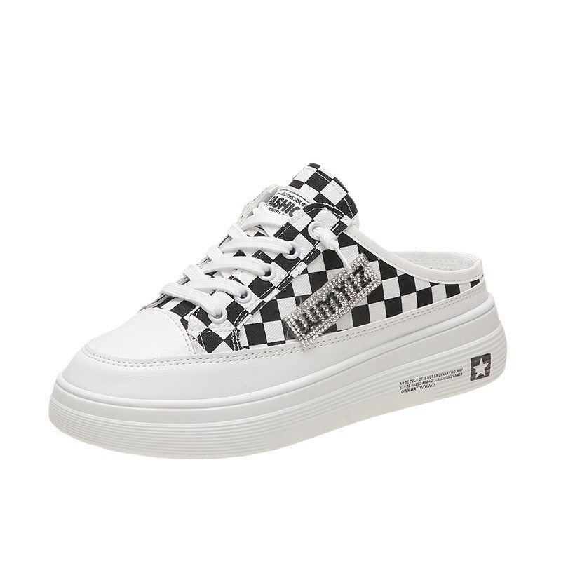 Damen Plateausneaker Elegante Textiloberfläche Höhe Schuhe