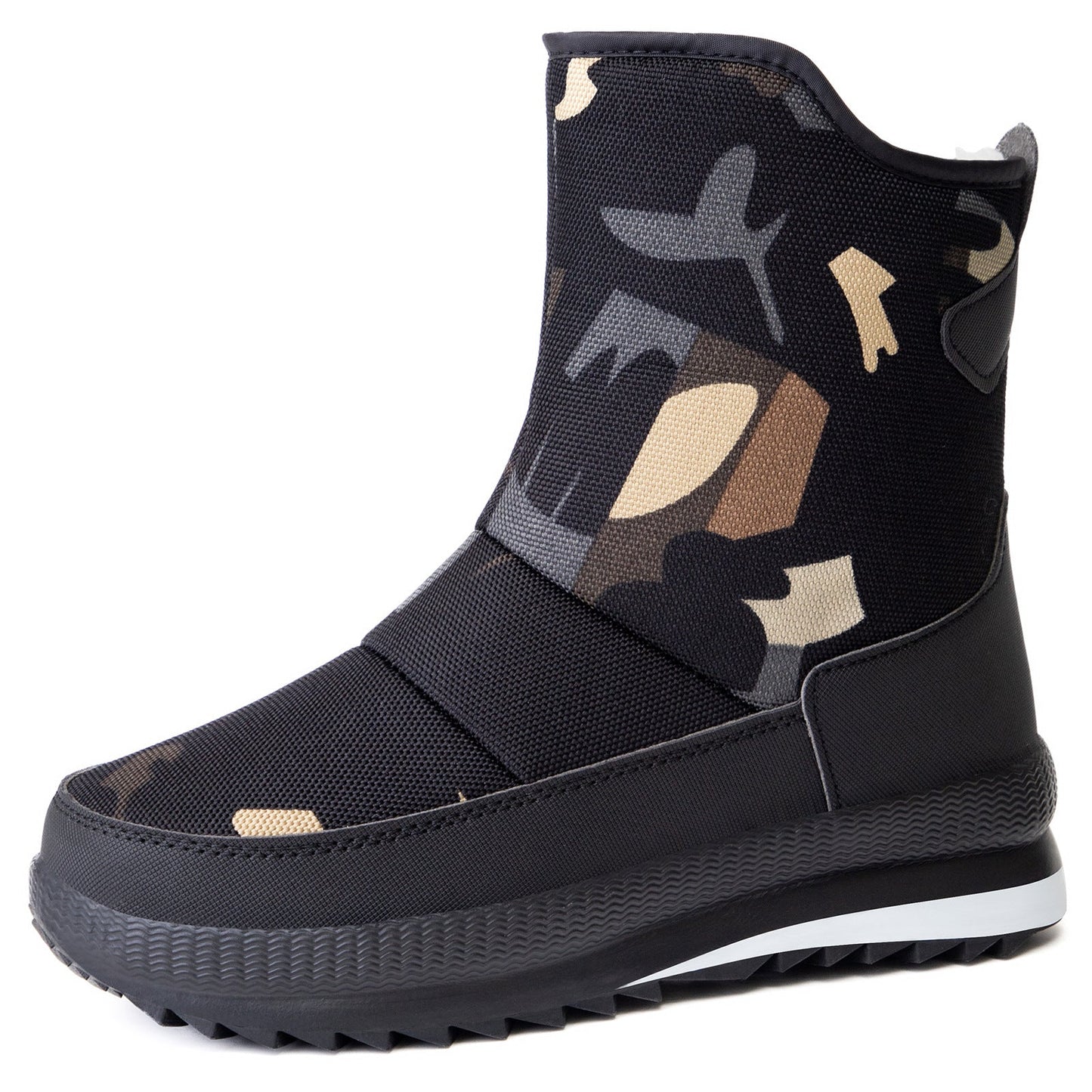 Damen Winterstiefel Isoliert Wasserabweisend Elastisch