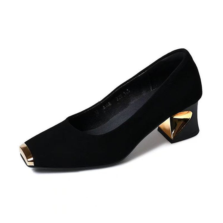 Damen Pumps Hochhackig Elegant mit Metall Detail