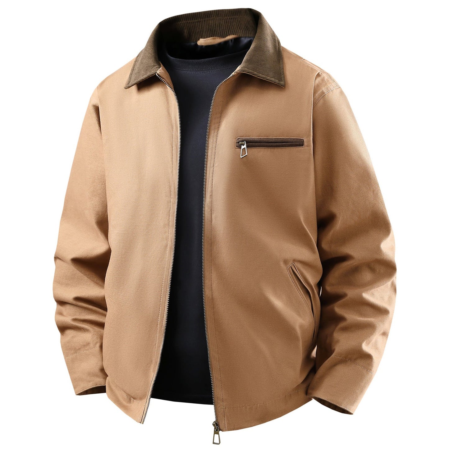 Herren Outdoor-Jacke Multifunktions mit abnehmbarem Kragen Wasserabweisend