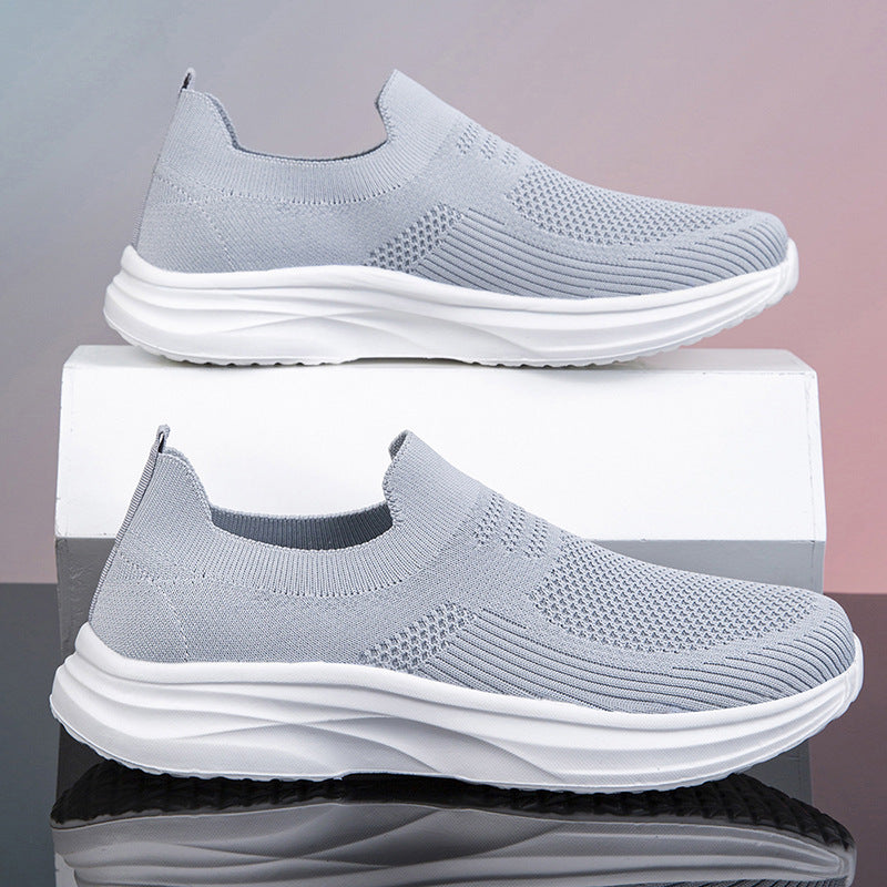 Damen Sneaker Sportlich Atmungsaktiv Komfortabel Schwarz
