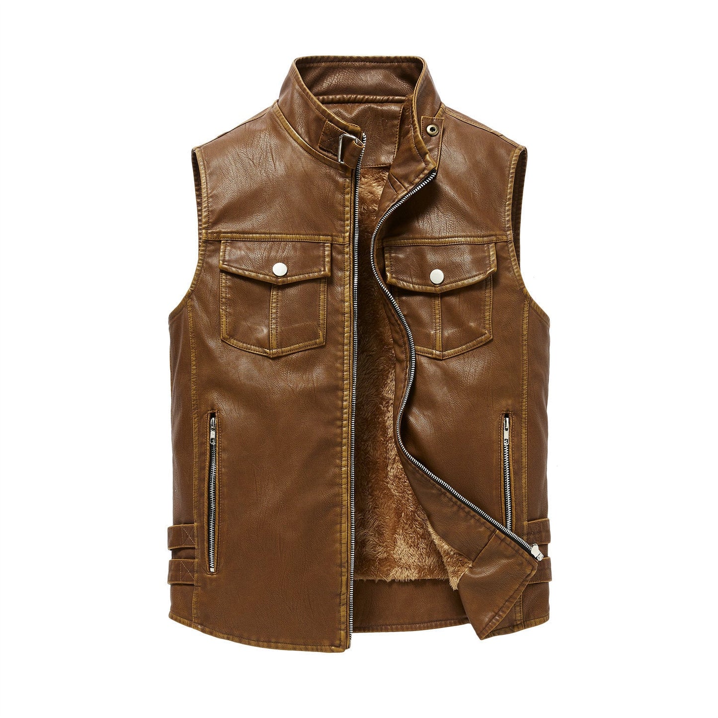 Herren Weste Lässig Warm Innenfutter Modern