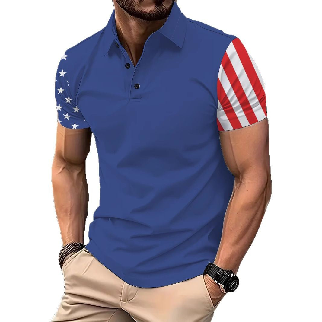 Herren Polohemd mit Stylishem Grafik Design Berlin Style