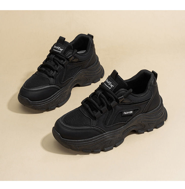 Damen Sneaker Chunky Bequem Dämpfende Sohle Sportlich