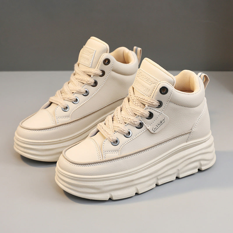 Damen Sneaker High-Top Sportschuhe bequem Laufsohle