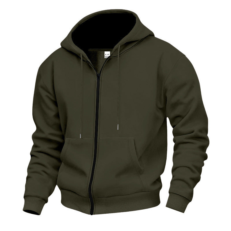 Herren Zip-Hoodie atmungsaktiv Sportlich Modern