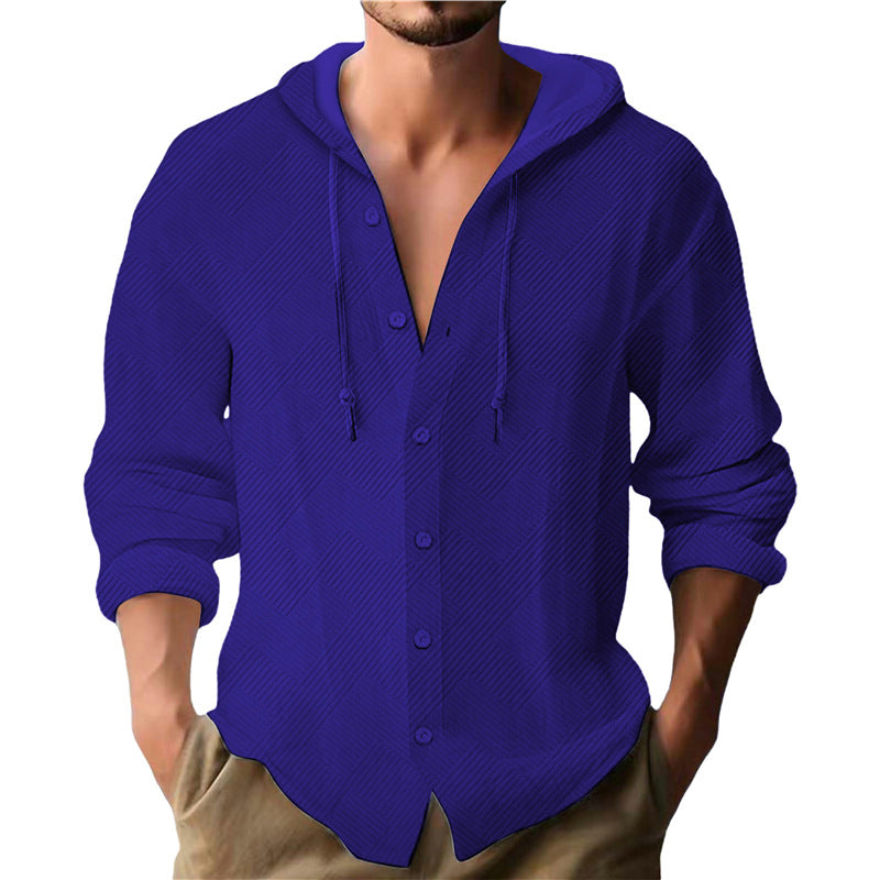 Herren Kapuzenpullover Strukturiertes Design Modern