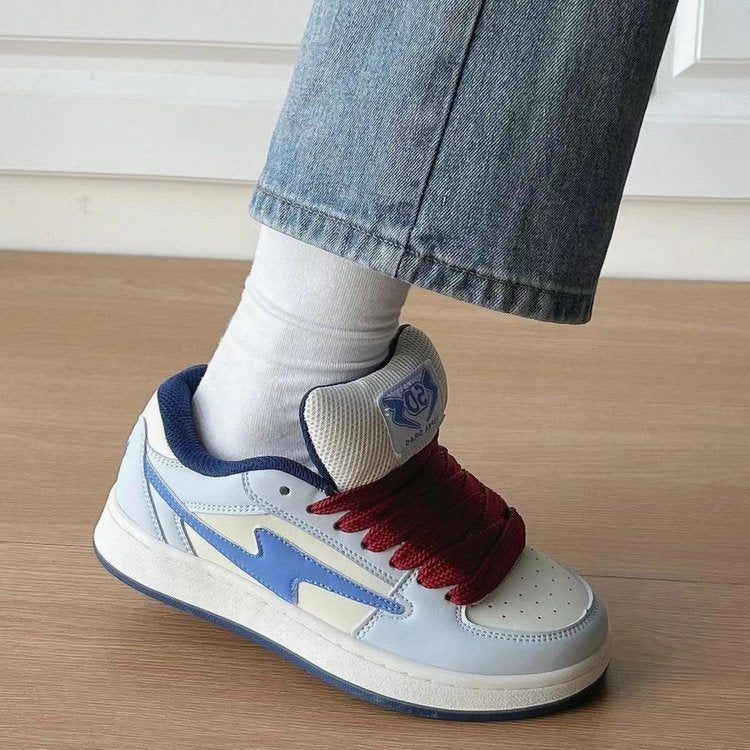 Damen Sneaker atmungsaktiv mit elastischen Schnürsenkeln Sportlich