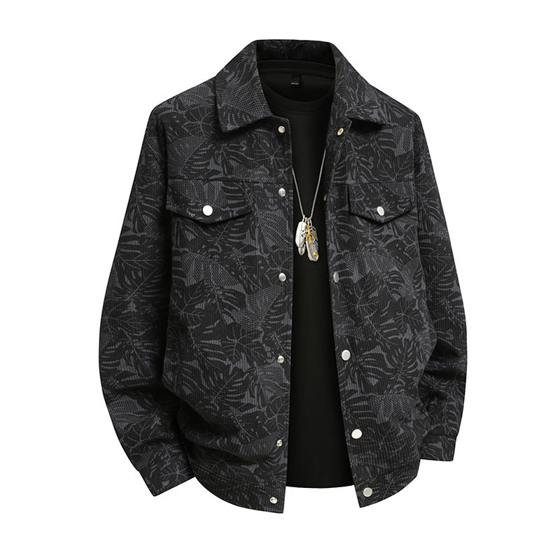 Herren Jacke Lässig Urban Style Allover Print