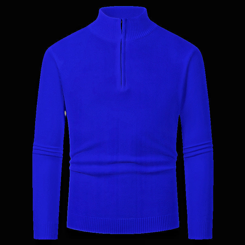Herren Pullover Reißverschluss Kragen Warm Modern