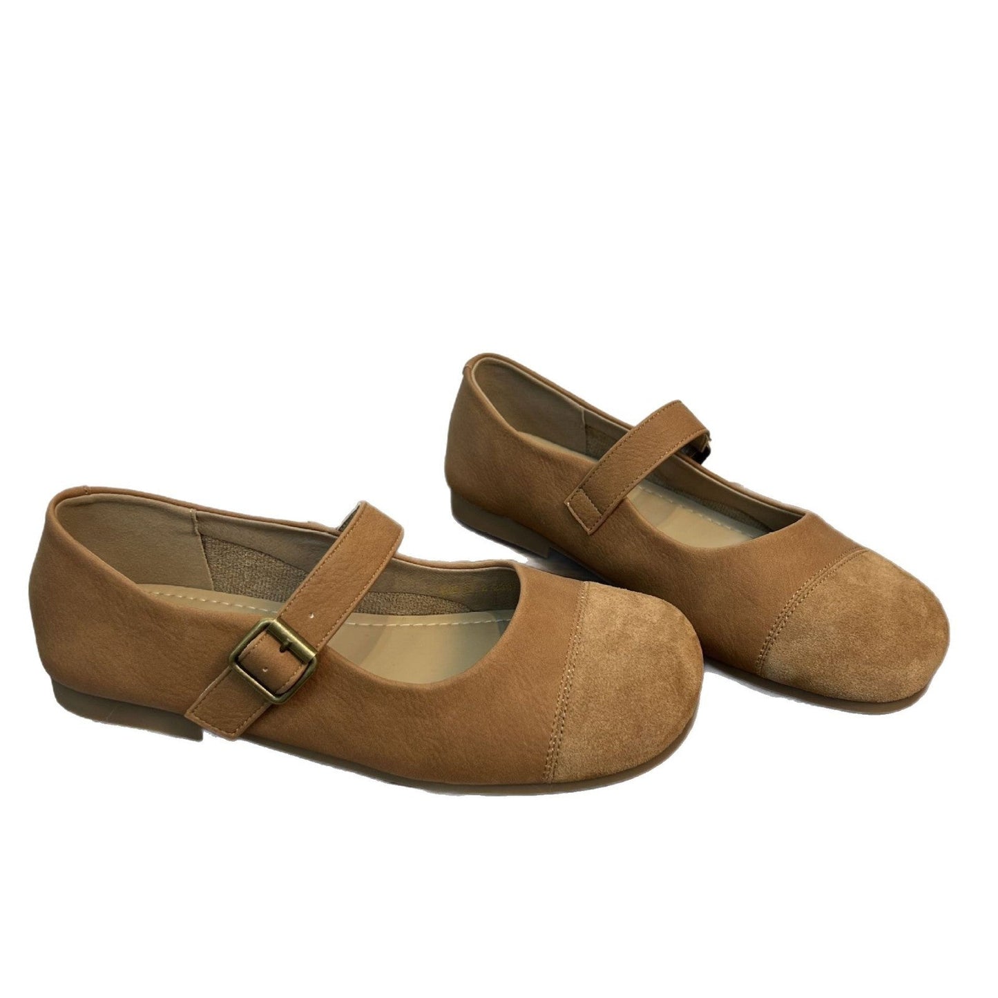 Ballerinas Damen Bequem mit verstellbarem Riemen und Weichem Innenfutter