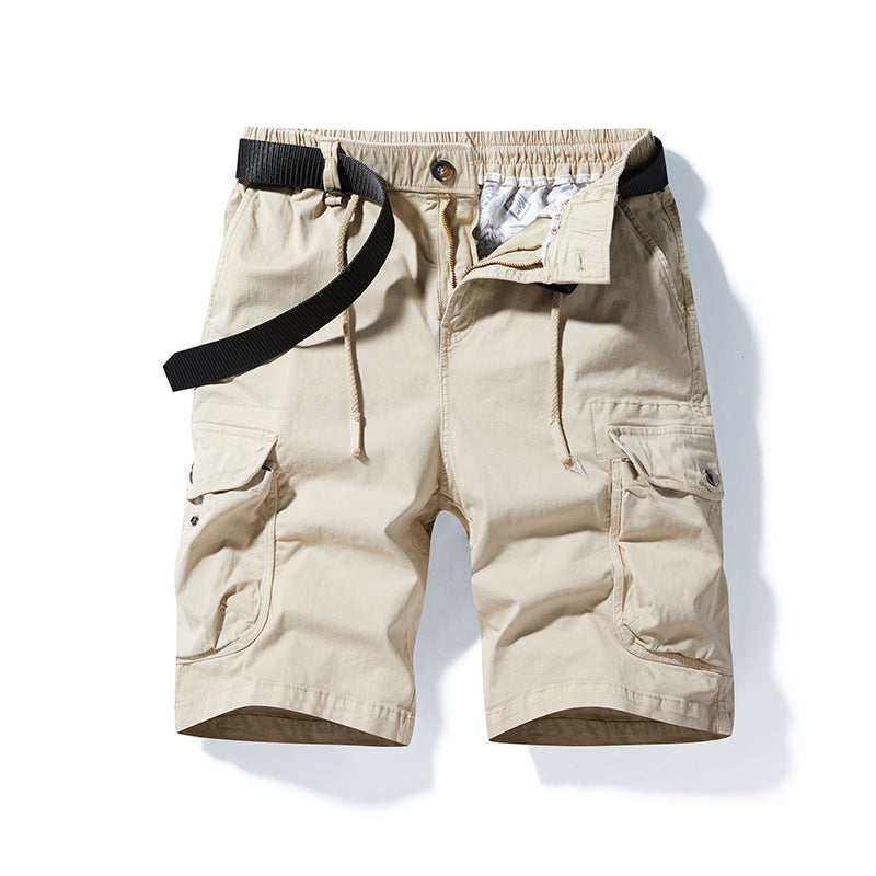 Herren Cargoshorts Bequem Elastisch Taschen