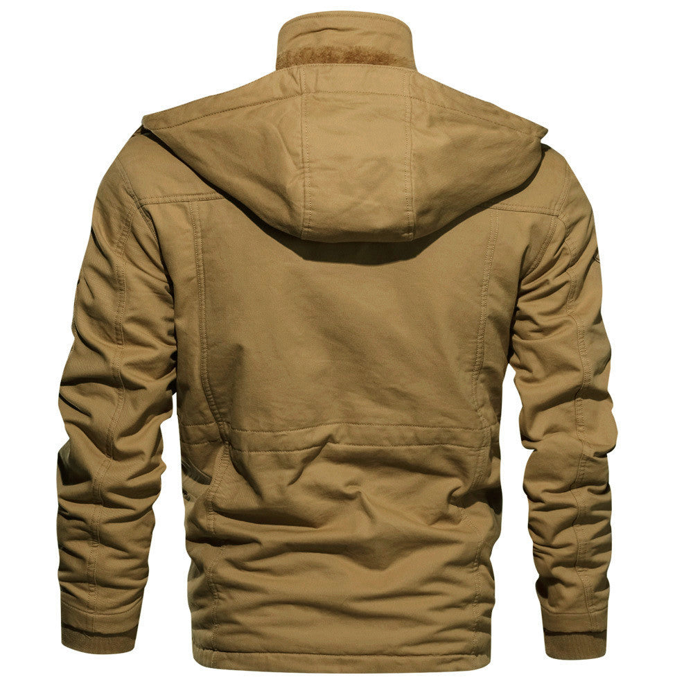 Herren Outdoor-Jacke Warm Gefüttert mit Taschen