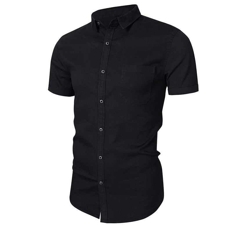 Herren Kurzarmhemd Karomuster Modern mit Brusttasche