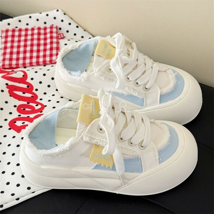 Damen Sneaker Sportlich Große Sohle Trendy