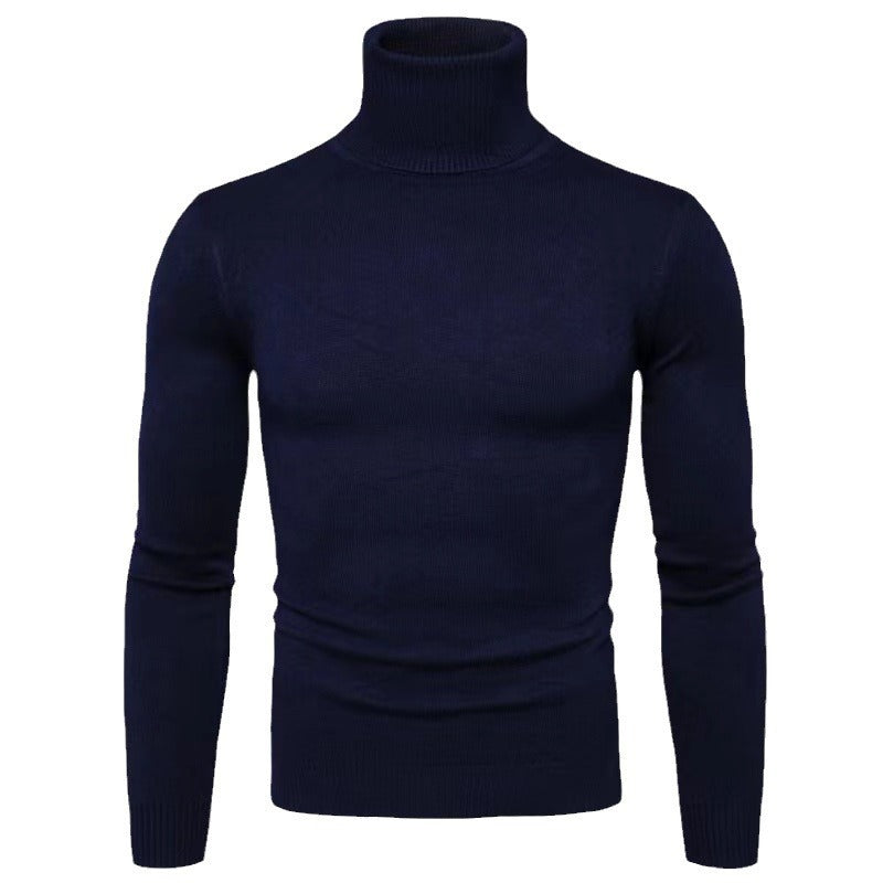 Herren Rollkragenpullover Feine Merinowolle Modern