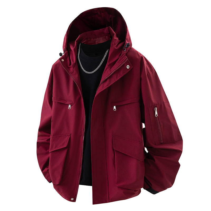 Herren Outdoor-Jacke Wasserdicht mit vielen Taschen