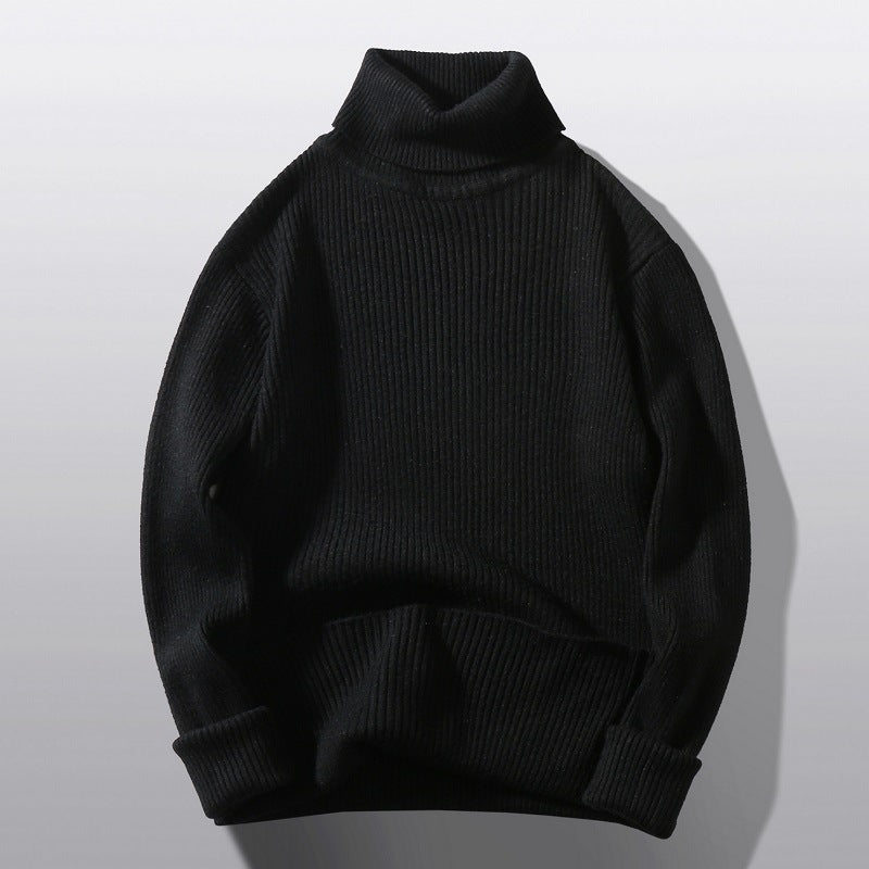 Herren Rollkragenpullover Strick Bequem Modern