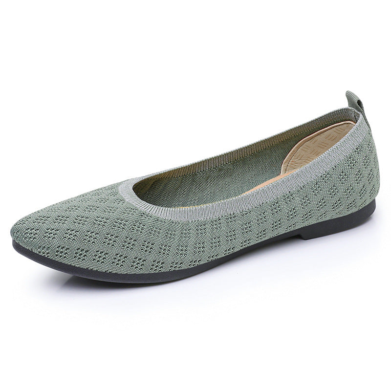 Damen Ballerinas Atmungsaktiv Flexibel Modisch