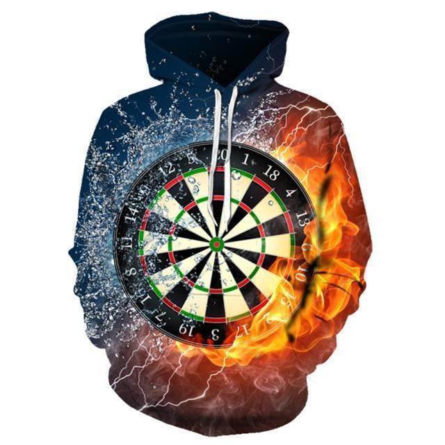Herren Kapuzenshirt mit lebendigem Tigerdesign und feurigen Akzenten BerlinGlamour.