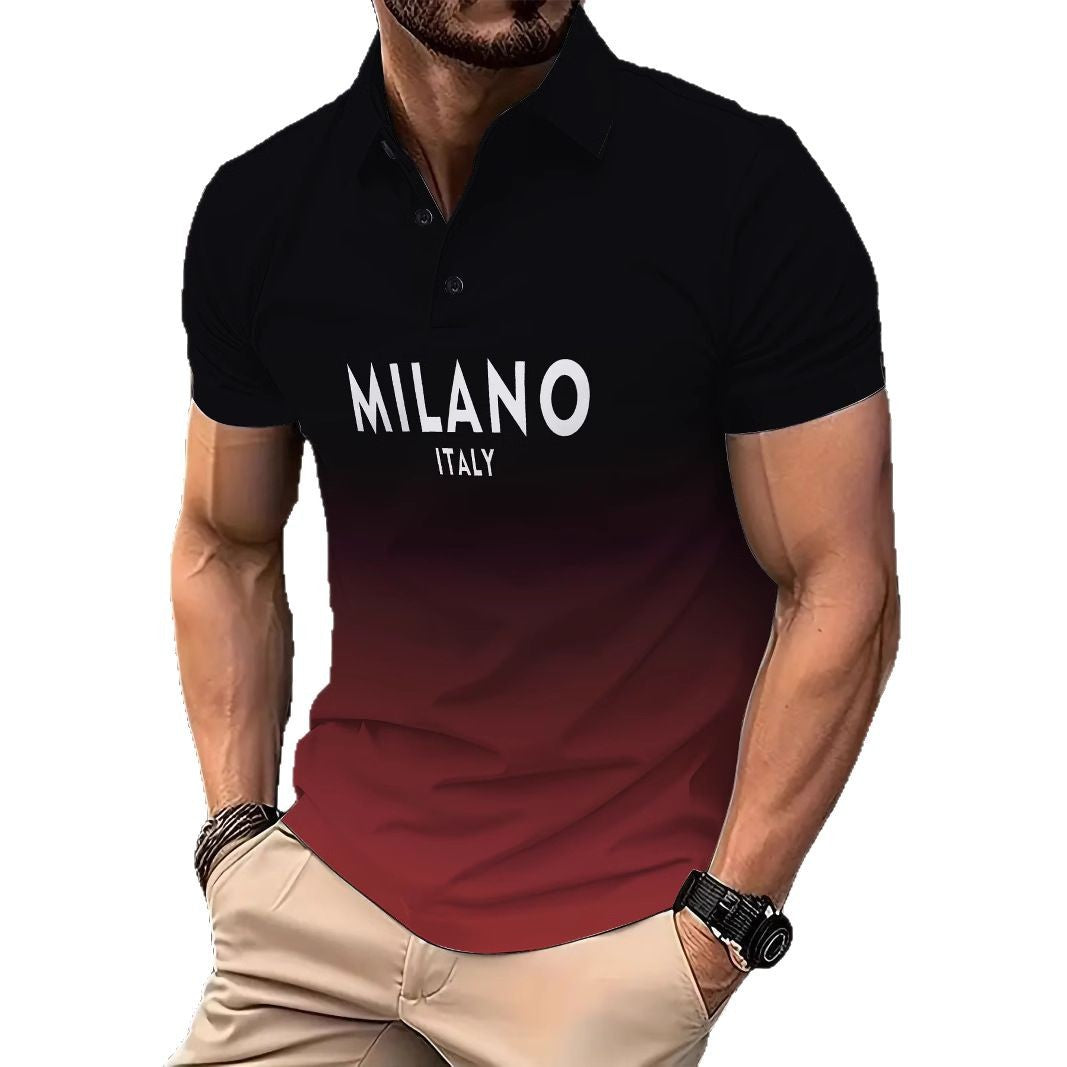 Herren Polohemd Modern mit Logo Druck Berlin