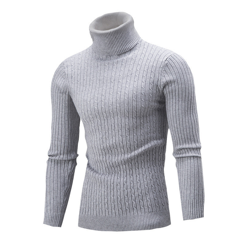 Herren Rollkragenpullover Weich Kuschelig Strick