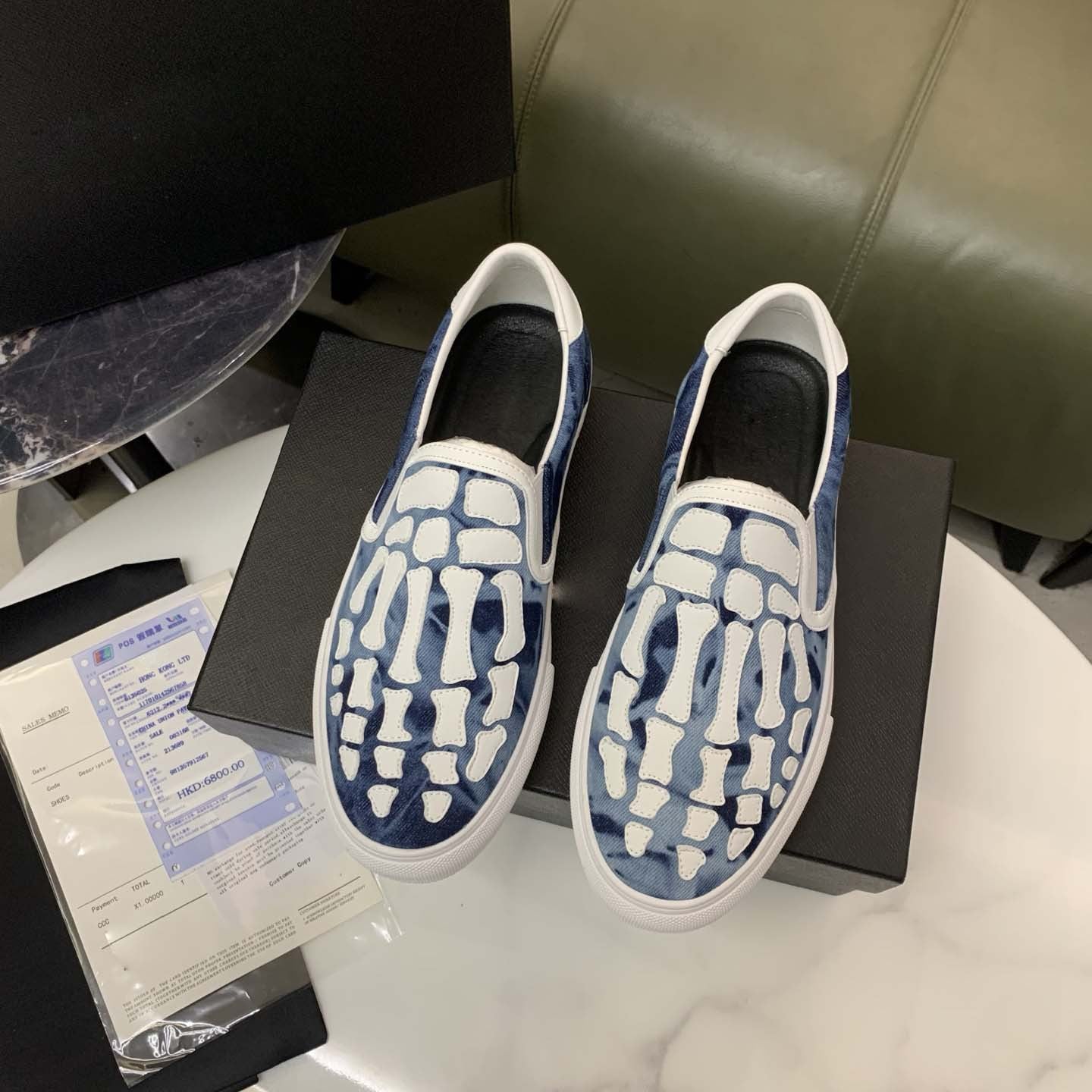 Damen Sneaker Slip-On Weiche Sohle Rutschfest