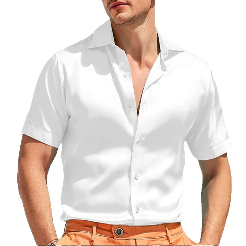 Herren Kurzarmhemd Leicht Moderner Schnitt Berlin Stil