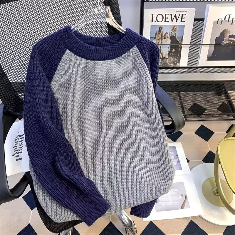 Herren Pullover Modern Strukturiert Trendig